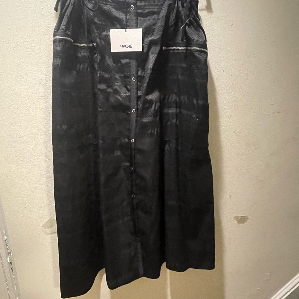 Hache side draw string skirt